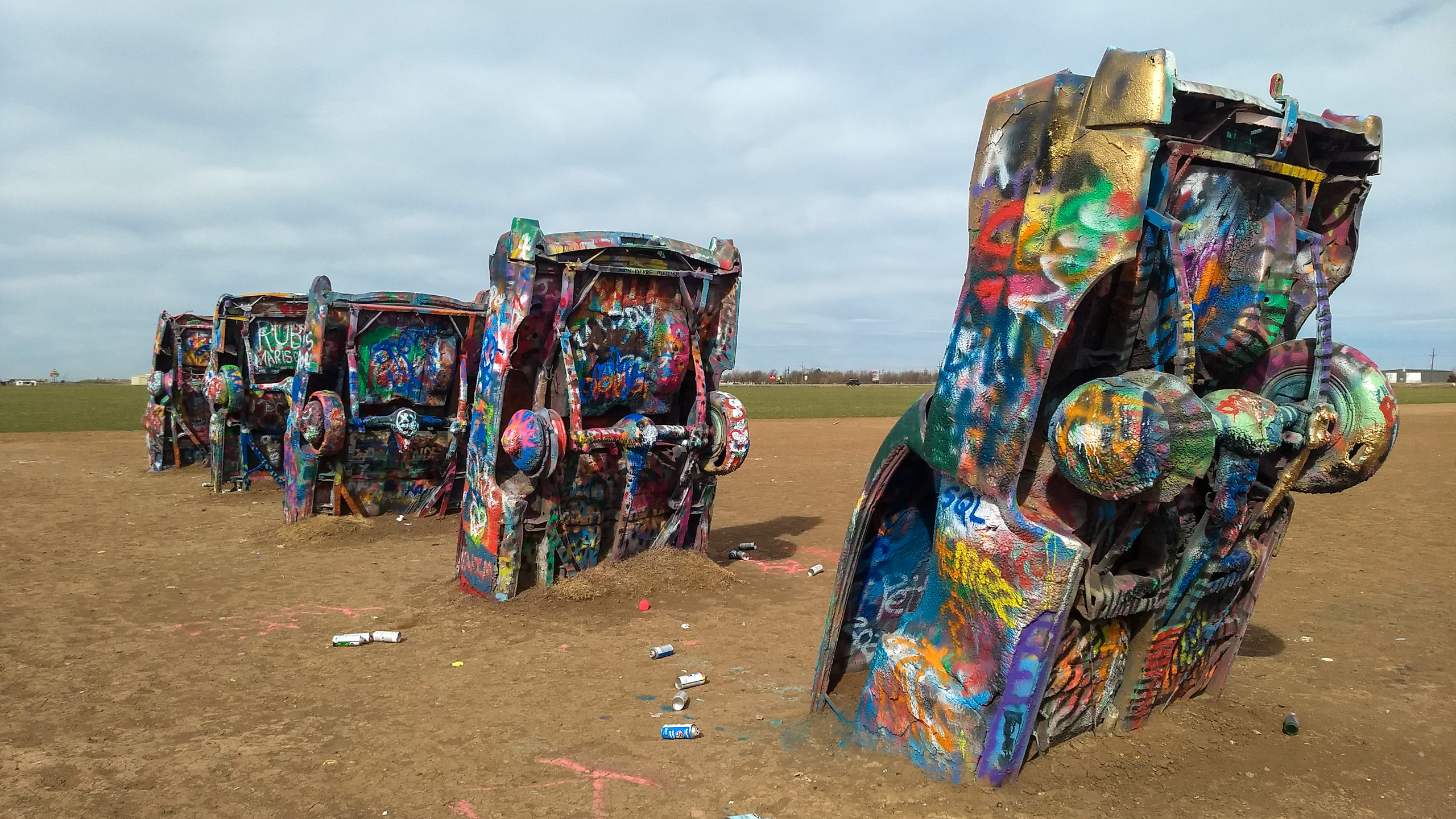 Cadillac Ranch, the Colorful Graffitied Cars of Texas Quirky America